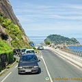 Driving along the coast of Guipuzcoa