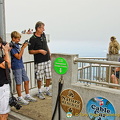 Visitors fascinated by the barbary ape