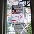 Riding the cable car in Gibraltar