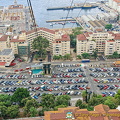 Aerial view of Gibraltar port area
