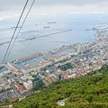 Aerial view of Gibraltar port area