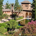 Palacio del Partal: View of the portico and the Damas Tower