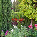 Flower beds in the Lower Gardens