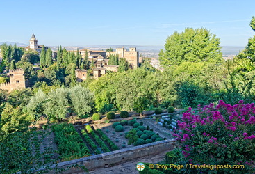 Palace of the Generalife: View of Albaycin