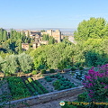 Palace of the Generalife: View of Albaycin