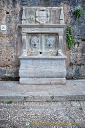 Generalife Garden:  One of the water fountains