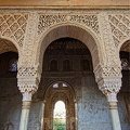 Palace of the Generalife: The ornate carving of the capital 