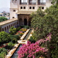 Palace of the Generalife: Court of the Main Canal - looking towards the North gallery