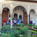 Palace of the Generalife: North pavillion archways