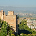 Generalife: View of the Alhambra towers