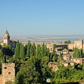 Generalife: View of the Alhambra palace
