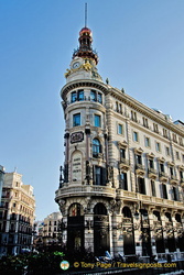 Elegant building of Banco Espanol de Credito