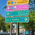 Madrid travel signpost