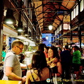 Crowd scene at the Mercado San Miguel