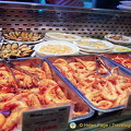 A seafood stall at the Mercado San Miguel. You can get seafood raciones here.