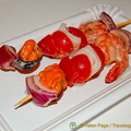 Our seafood brochette - very tasty
