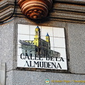 Calle de la Almudena - decorative tile street name