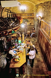 View of the main bar of the Mesón Rincón