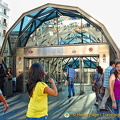 Entrance to the SOL station of the Madrid Metro 