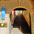 Steps up to Montserrat Monastery