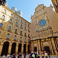 A view of Montserrat Basilica from the courtyard