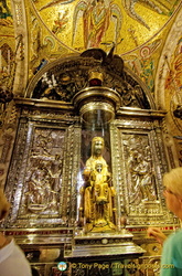 The Black Madonna with Baby Jesus on her lap