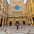 Basilica facade and the inner courtyard