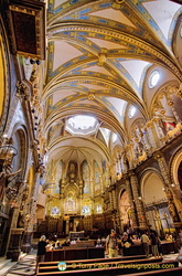 Interior of the Montserrat basilica