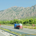 On the road from Montserrat back to Barcelona
