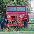 A red Jeep