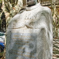This statue of Ernest Hemingway was a 1968 tribute by the Pamplona city Council