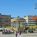 The bandstand on Plaza del Castillo