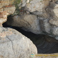 Bufador - This natural tunnel in the rock connects the Peñíscola to the sea.