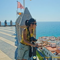 Enjoying the views from Peñíscola Castle