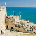 Looking down to the lower level of Peñíscola Castle