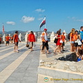 Peñíscola Castle: A group of students on an excursion