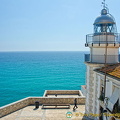 This lighthouse can be seen on your way out of Peñíscola Castle 