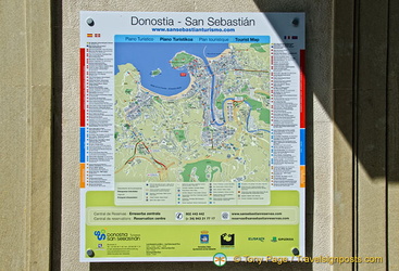 Map of Donostia-San Sebastian