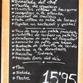 Menu of the Day at Casa Alcalde