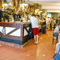 San Sebastian Restaurant: Legs of Jabugo ham hanging inside La Cepa