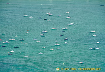 Leisure boats in La Concha Bay