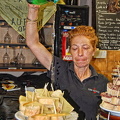 Order a glass of Txakoli and you get this performance
