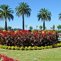 Beautiful flower beds of the Piquío Gardens