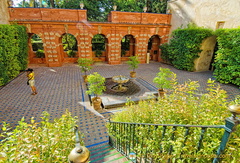 Looking up from Jardin de la Danza to the Jardín  del Estanque