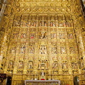 Retablo Mayor made up of 44 gilded relief panels the the reredos.