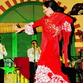 A solo flamenco dance routine