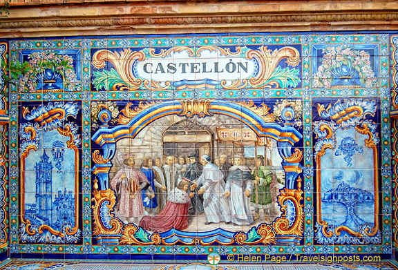 Alcove representing the province of Castellon