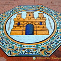 A castle tilework