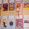 Posters of bullfight schedules for various years