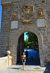The Coat of Arms of Toledo on San Martin Bridge